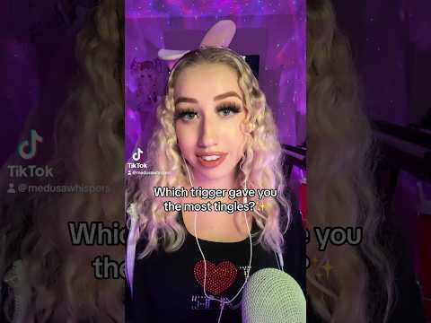 Which trigger gave you the most tingles? #asmr #sleepaid #asmrtiktok #tingles #asmrsounds