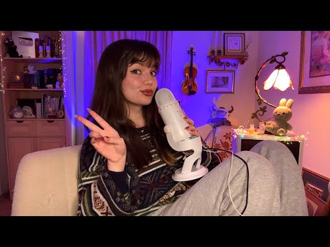 Upclose Whispers ASMR, Ear to Ear Rambles, Fast Wet/Dry Mouth Sounds, Cozy Vibes and More!