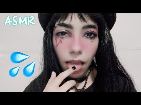 ASMR TEM ALGUMA COISA NO SEU ROSTO | SPIT PAINTING