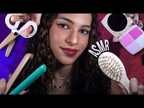 ASMR Atenção Pessoal com Brinquedos de Madeira ✨ Cuidando de Você com Carinho 💤