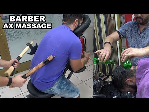 ASMR LOUD CRACK & TURKISH BARBER & head, back, ax, sword, arm, leg, palm, face, ear, elbow massage