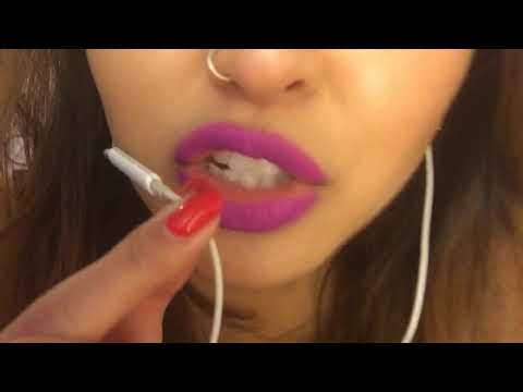 ASMR | gum smacking kisses wet mouth sounds