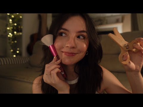 ✨ asmr com meus gatilhos favoritos ✨ (voz suave, bastante sussurro e gatilhos visuais)