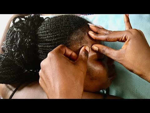 ASMR INGROWN HAIR REMOVAL ON THE NECK | RELAXING SKIN CARE ROUTINE