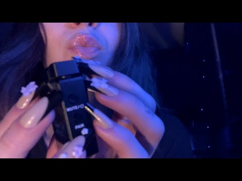 Gentle mic tapping ASMR w/ soft kisses 💋