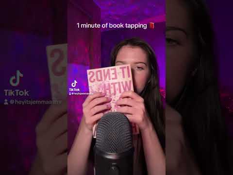 1 minute of book tapping 📕 #asmr #randomtriggers #tingles #asmrtriggers #relax #sleep #asmrvideos