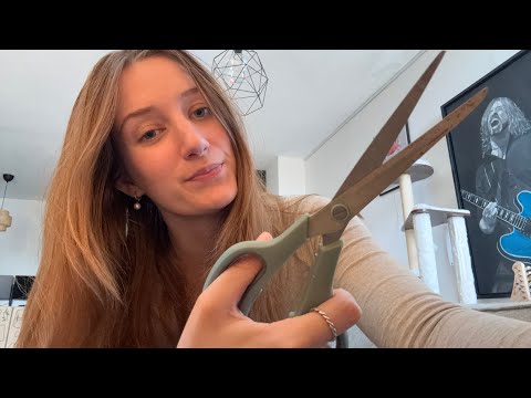 ASMR giving you a FAST haircut 