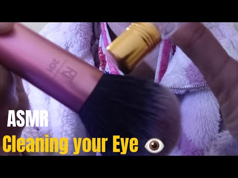 ASMR there's something in your Eye 👁 , brushing,  lofiasmr cleaning your eye 