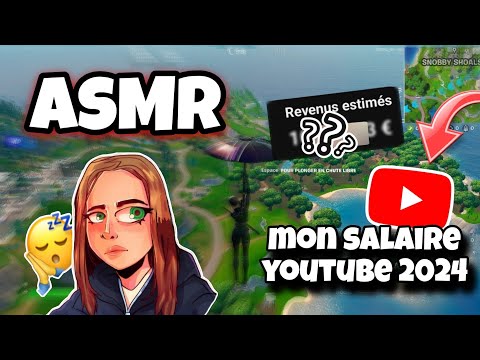 ASMR FRANÇAIS • MON SALAIRE YOUTUBE 2024 😴💤 (argent, statistiques, bilan, vues...)