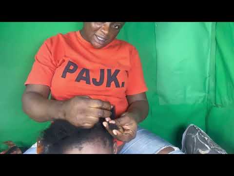 ASMR✨ SOFT WHISPERS HAIR PLAY ON MY COUSIN WITH GUM CRACKING SOUND.