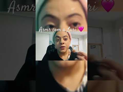 ASMR pinceladas sobre o rosto #asmr