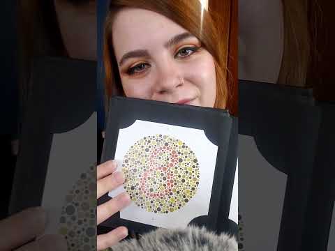 ASMR Testing Your Color Vision with Ishihara Plates #asmr #shorts #asmrshorts