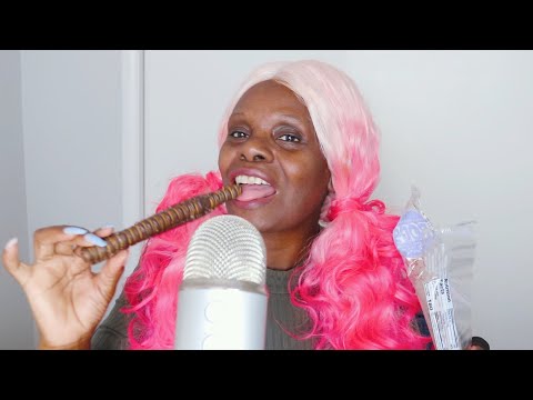 RODS SALTED CARAMEL DARK CHOCOLATE TREAT ASMR EATING SOUNDS