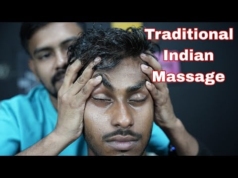 Traditional Indian Massage With Tapping And Scratching ASMR | Neck Cracking Head Massage ASMR