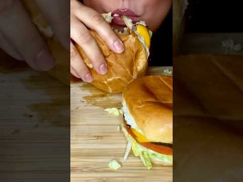 HOMEMADE CHEESEBURGERS #asmr #burgers #food