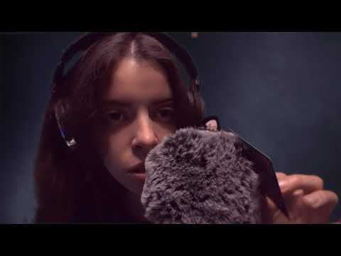 Fuzzy Blue Yeti. Tapping on random things. ASMR