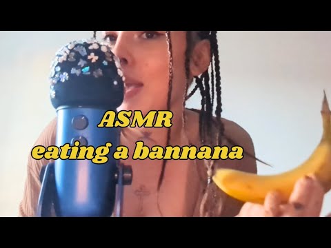 ASMR eating a banana 🍌