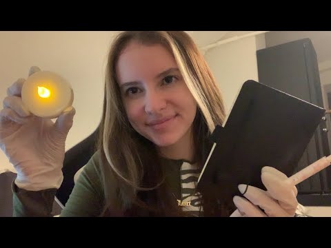 ASMR cranial nerve exam 🩺😷