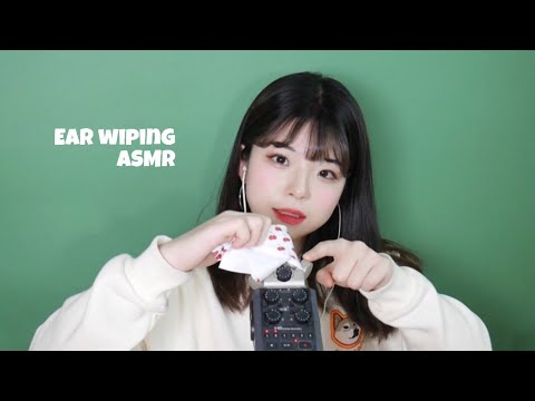 [ASMR] 스윽..슥..자극적인 귀 닦기│귓바퀴 귀청소│마이크 터칭│Ear cleaning (Mic touching)