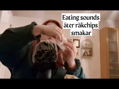 ASMR på Svenska - kort eating sounds, smask och knaper ljud