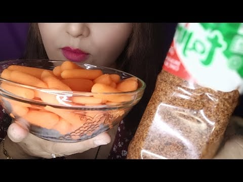 ASMR Comiendo Zanahoria 🥕 baby con Tajín