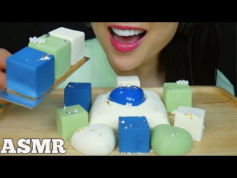 ASMR PILLOW MOUSSE CAKE (EATING SOUND) NO TALKING | SAS-ASMR