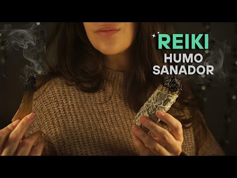 ASMR REIKI Sanación con humo de Salvia y palo Santo ✨