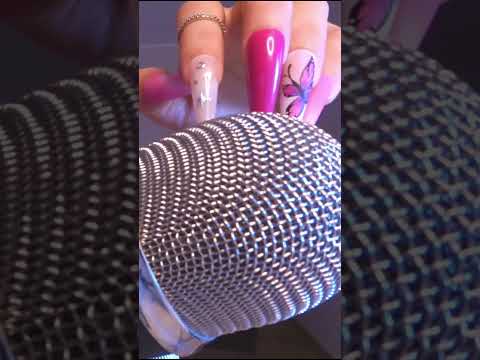 Mic Scratching with No Cover ~  Blue Part of Yeti Mic ~  #asmr #asmrsleep #notalkingasmr  #shorts