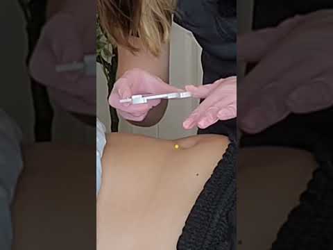 ASMR Belly Button Measuring