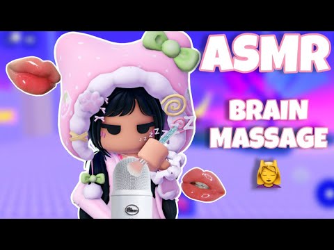 Roblox ASMR 🌙 ~ layered trigger BRAIN MASSAGE 💆‍♀️ (mouth sounds, mic brushing, etc!)