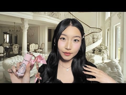 [ASMR]Rich Chinese Aunt Invites You to Sleepover ✨🌙￼Soft Spoken|Hair Brushing|Makeup Application