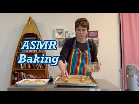 ASMR Baking Chocolate Chip Cookies (Soft Spoken)