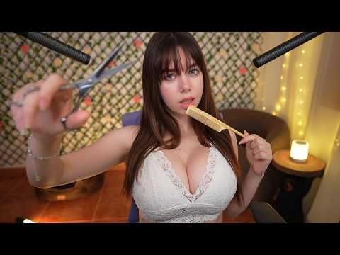 ASMR ROLEPLAY TU PELUQUERA TE COQUETEA