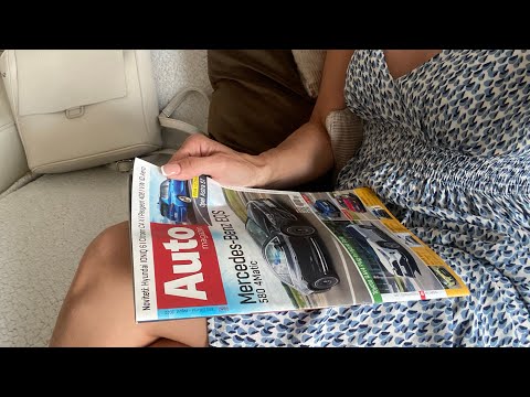 ASMR Page Turning, Page Squeezing, Cars, Glossy Magazine