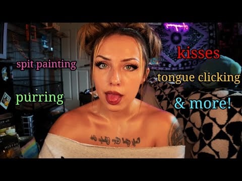 asmr- ALL mouth sounds w/ hand movements 🩷        