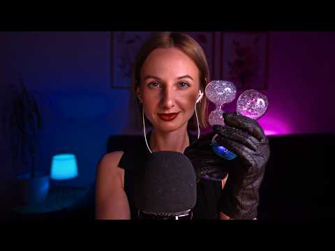 ASMR | Leather & Water Sounds 🔮 (water globes)