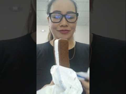 ONE TIME BITE SANDWICH ICE CREAM #everyone #mukbang #shortsfeed #challenge #eating #bigmouth