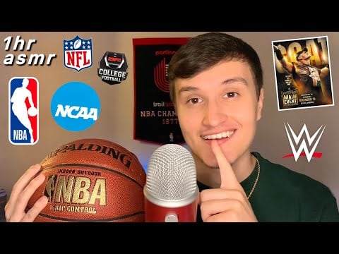 ASMR | 1 Hour Whisper Rambles on All Things Sports 🏀🏈 (nba, nfl football, Cena Retirement)