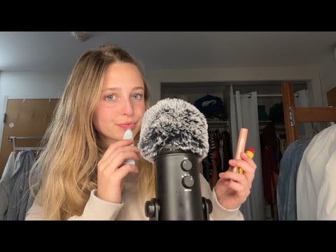 ASMR Lipgloss Application And Mouth Sounds