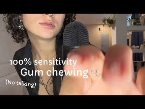 ASMR | 100% sensitivity gum chewing - no talking - mouth sounds 
