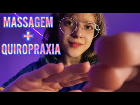 ASMR ~ Dando um fim a sua dor nas costas/pescoço 😼 Massagem + Quiropraxia