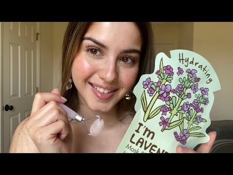 ASMR en Español - Tratamiento Facial de SPA ☁️ con Sonidos y Susurros Relajantes ♡