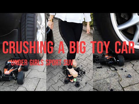 Experiment Real Car vs RC Car Buggy #crush #shoes #asmr #legs #automobile #porsche #heels #leggings