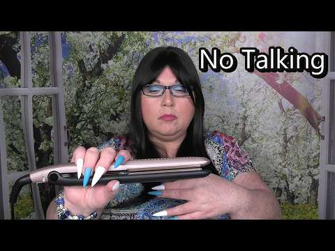 ASMR Quick Haircut and Hair Straightening (NO TALKING) No Hair, Hairdresser RP