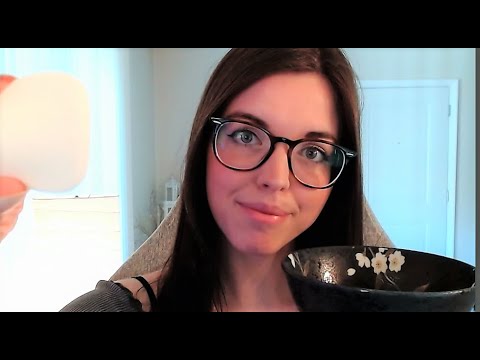 Rice Skin Care Routine 🍚| Lani ASMR | Gloves, Face brushing, Personal Attention 💜