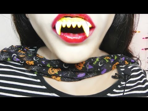 ASMR Doing My Makeup -  Vampire Halloween Costume Makeup!💋👅