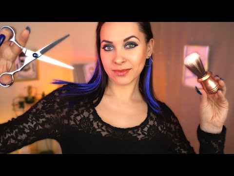 ASMR Haircut and Shave ✂ Barber Shop Roleplay ✂ Personal Attention