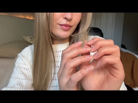 ASMR Natural long nail tapping, gummy bear mic, rambles, + more | Happy new year!