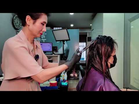 Korean Hair salon ASMR (visual and auditory activation) I hope you enjoy the long video!!