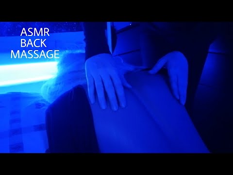 ASMR Tingly BACK MASSAGE & Inaudible whispering you to sleep ~ Oil Sounds